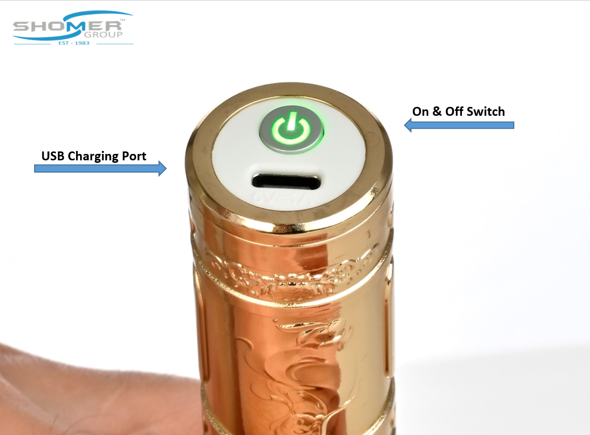 Buddah Gold T-Blade T-Ouliner Style Gold Trimmer with Gold & Black Ceramic Blade - Image 4