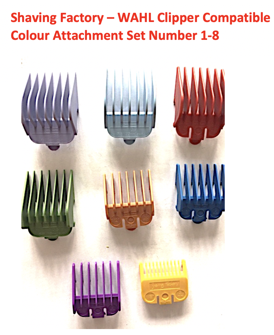 <font color="#7caeff">WAHL 1-8 COLOURED ATTACHMENT COMB SET </font> - Image 4