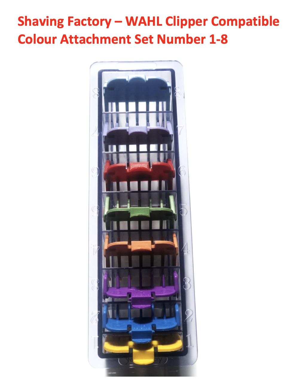 <font color="#7caeff">WAHL 1-8 COLOURED ATTACHMENT COMB SET </font> - Image 3