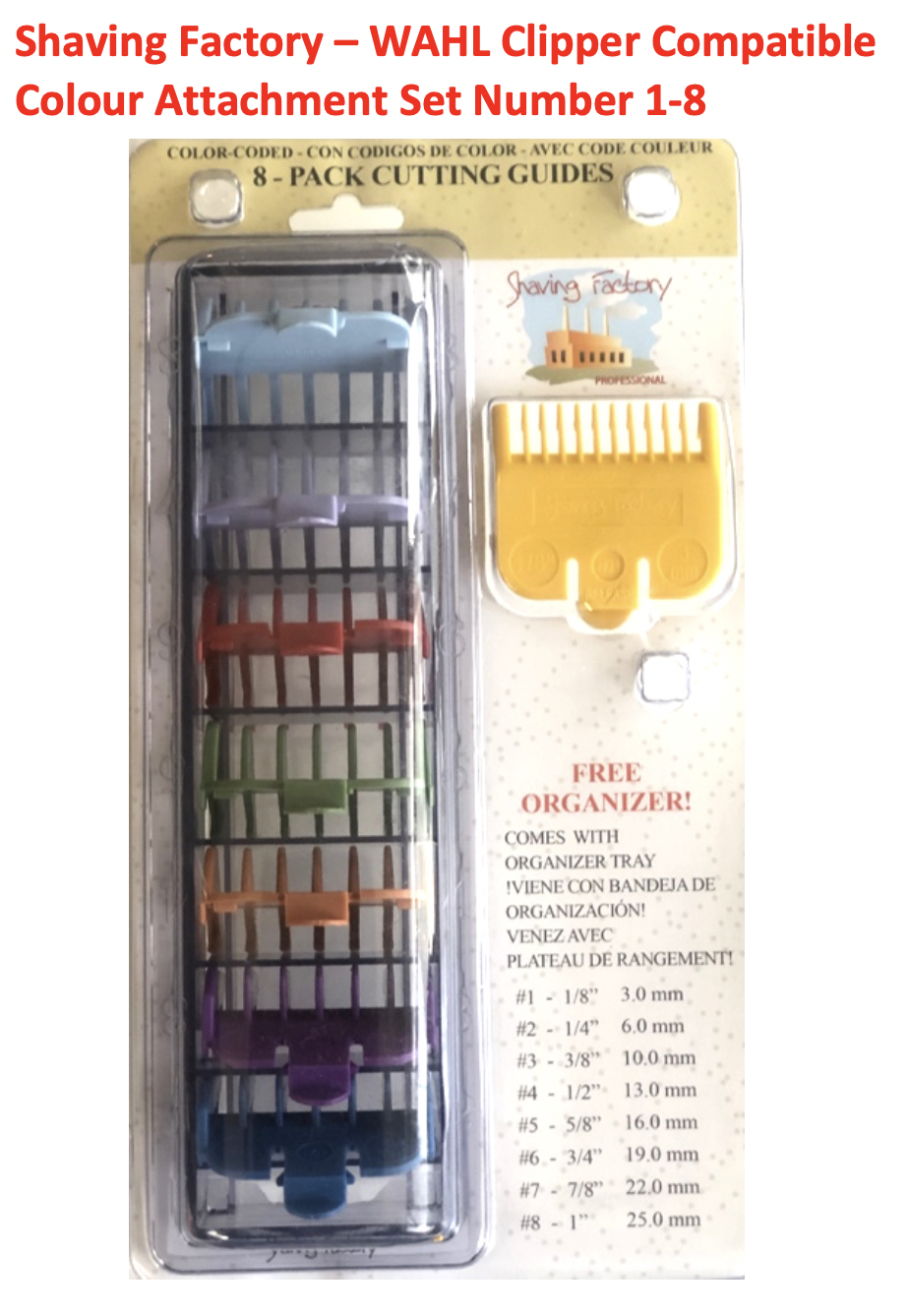 <font color="#7caeff">WAHL 1-8 COLOURED ATTACHMENT COMB SET </font>