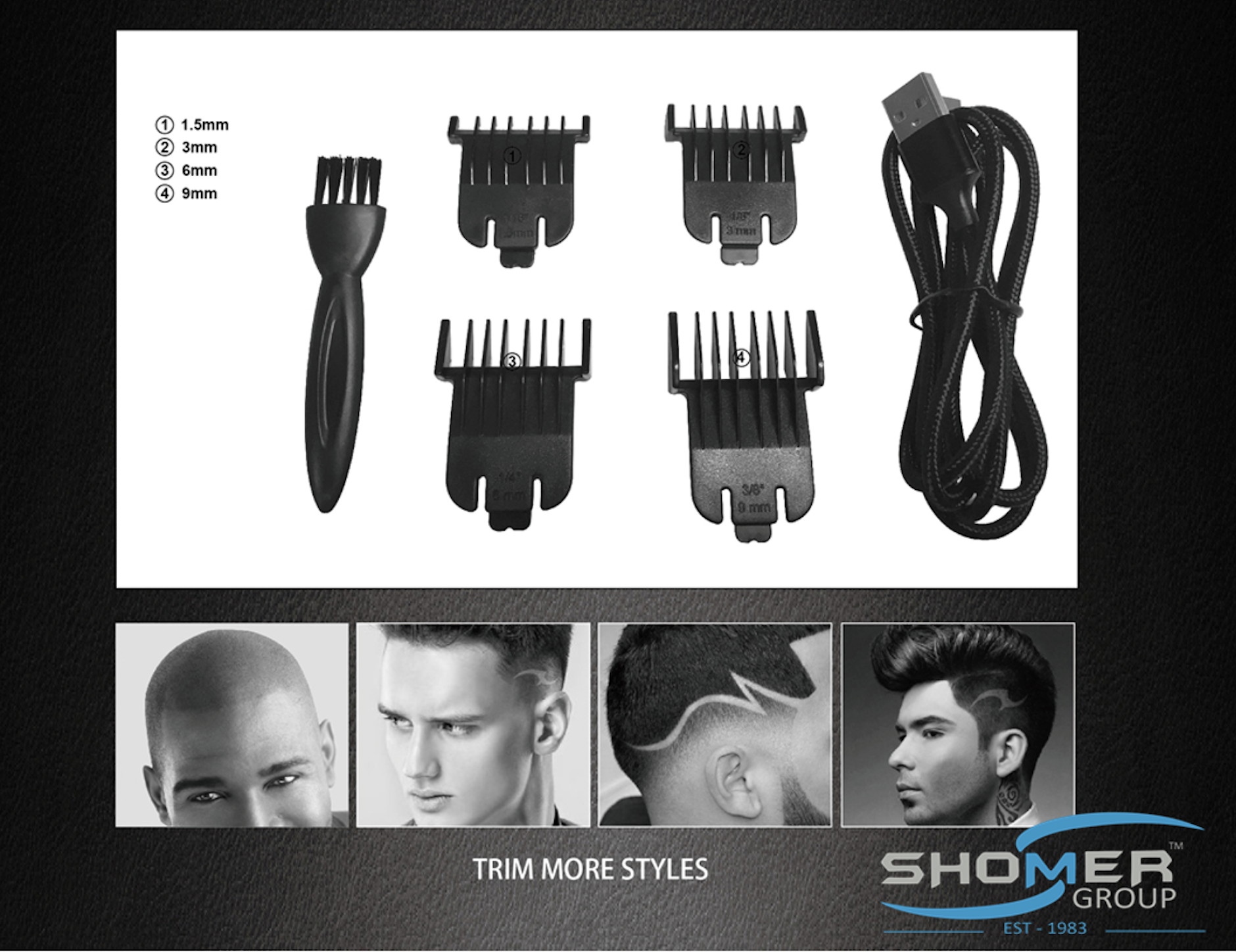 T-Blade T-outliner Cordless Trimmer BLACK With Gold Steel & Black Ceramic Blade - Image 3