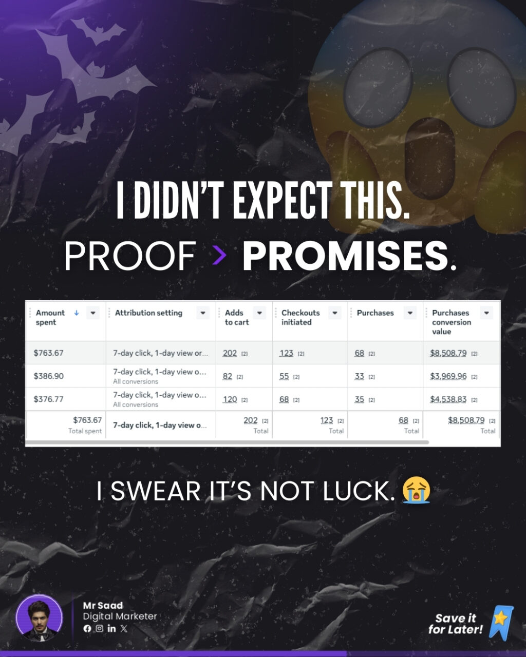 Instagram post from whomrsaad. This post is in position 2.